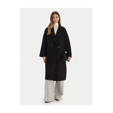 Palton dama  negru - lana