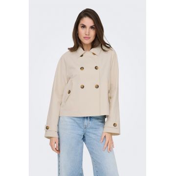 Trenci cu doua randuri de nasturi - Maro camel
