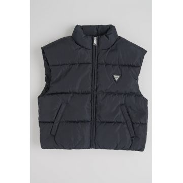 Vesta cu vatelina si fermoar - Negru