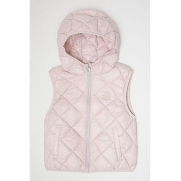 Vesta matlasata cu gluga - Liliac prafuit