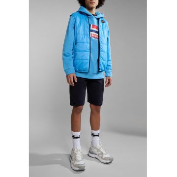 Vesta reversibila cu vatelina - Albastru deschis/Bleumarin