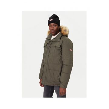 Geaca barbati -  parka - verde - 100% nailon