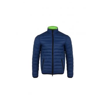 Geaca barbati -  reversibil - nylon - bleumarin/verde