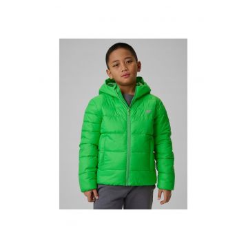 Geaca copii -  verde - hidrofoba - usoara - cu gluga