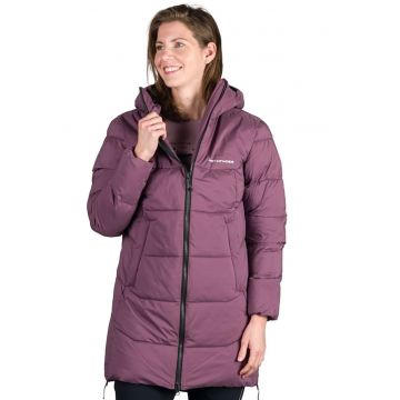 Geaca cu slituri laterale cu fermoar pentru drumetii Rhiannon - Violet