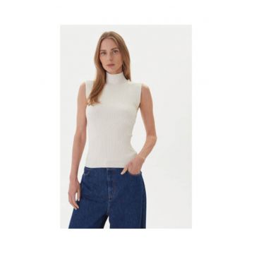 Geaca dama -  Ecru - viscoza/poliamida -