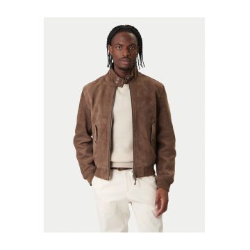 Geaca de piele barbati  maro