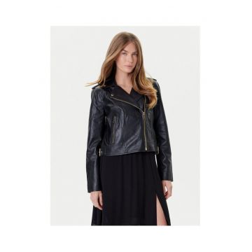 Geaca de piele -  negru - dama