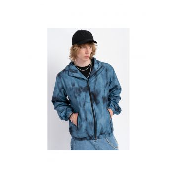 Geaca de tranzitie cu imprimeu tie-dye -