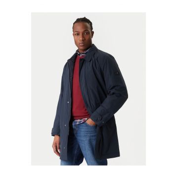 Geaca lunga de tranzitie barbati  bleumarin