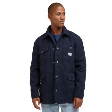 Jacheta barbati  din lana/poliester - izolatie - albastru marin -