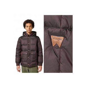 Jacheta Barbati -  Parka Jacket - Regular Fit - Design Clasic - Maneci Lungi - 2 Buzunare - Cu Fermoar - Bumbac - S INTL - Maro