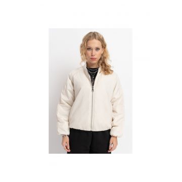 Jacheta bomber cu fermoar -