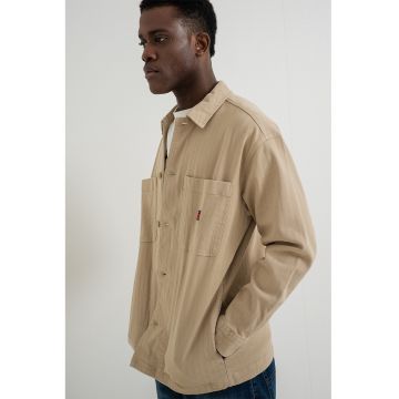 Jacheta-camasa regular fit cu nasturi - Bej