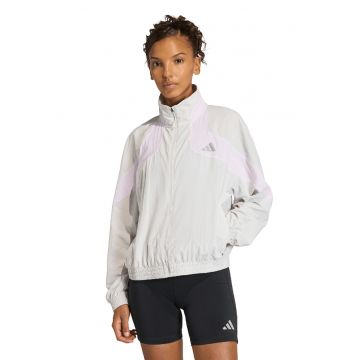 Jacheta cu buzunare laterale - pentru alergare - Gri deschis/Violet deschis