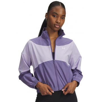 Jacheta cu maneci cazute pentru fitness - Lila/Ametist