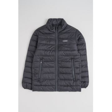 Jacheta cu vatelina si fermoar bidirectional - Negru