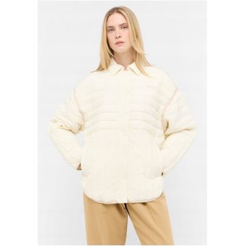 Jacheta Dama -  Sage - Regular Fit - Design Clasic - Maneci Lungi - 2 Buzunare - Cu Fermoar - Bumbac - M INTL - Alb