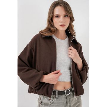 Jacheta dama -  textil - maro -