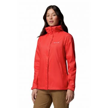 Jacheta impermeabila pentru drumetii Arcadia II - Rosu vermillion