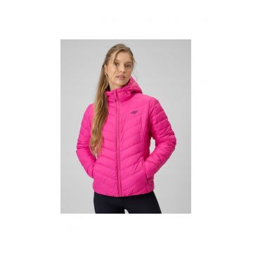 Jacheta sport  geaca de puf pentru femei - cambrata - hidrofoba - roz - primavara-vara