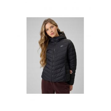 Jacheta sport  geaca puf matlasata - hidrofoba - neagra - pentru femei