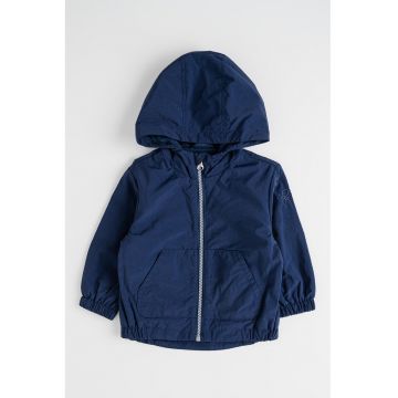 Jacheta subtire cu gluga - Bleumarin