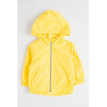 Jacheta subtire cu gluga - Galben