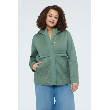 Jacheta uni cu gluga - Verde persan