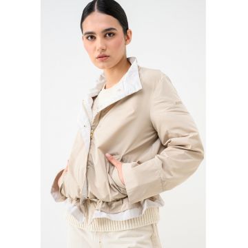 Jacheta usoara cu buzunare cu clapa - Maro taupe deschis