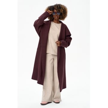 Palton cu cordon in talie si buzunare Oshi -