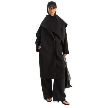 Palton dama -  Negru - Textil -